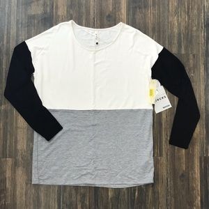 Kensie color block top